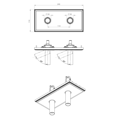 duo swing trimless
